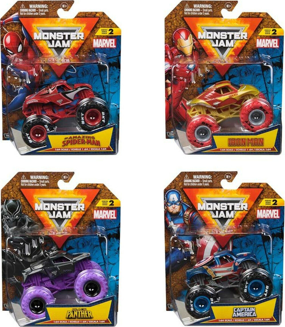 Monster Jam: 1:64: Marvel Single (assorted)