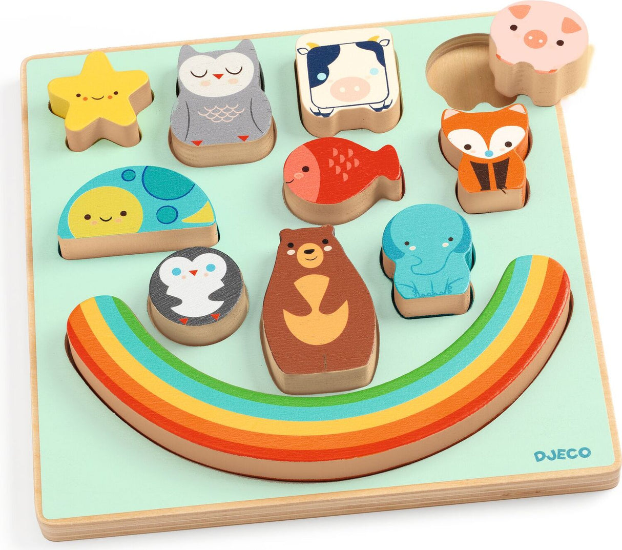 Puzz and Boom Rainbow Wooden Puzzle