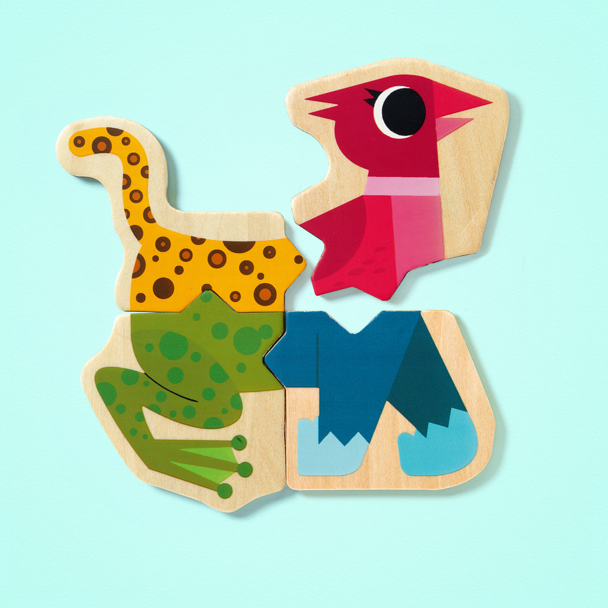Mixanimo Mix & Match Wooden Animal Magnets