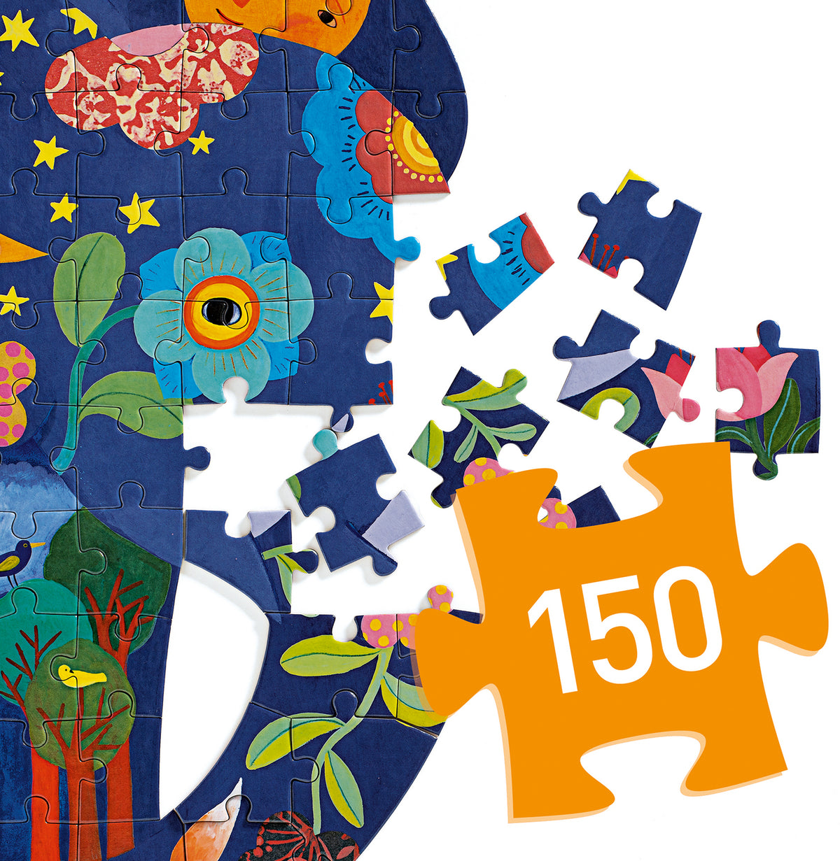 Puzz'art Elephant - 150 pc shaped puzzle