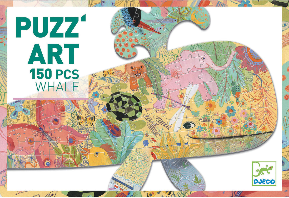 Whale 150pc Puzz'Art Shaped Jigsaw Puzzle + Poster