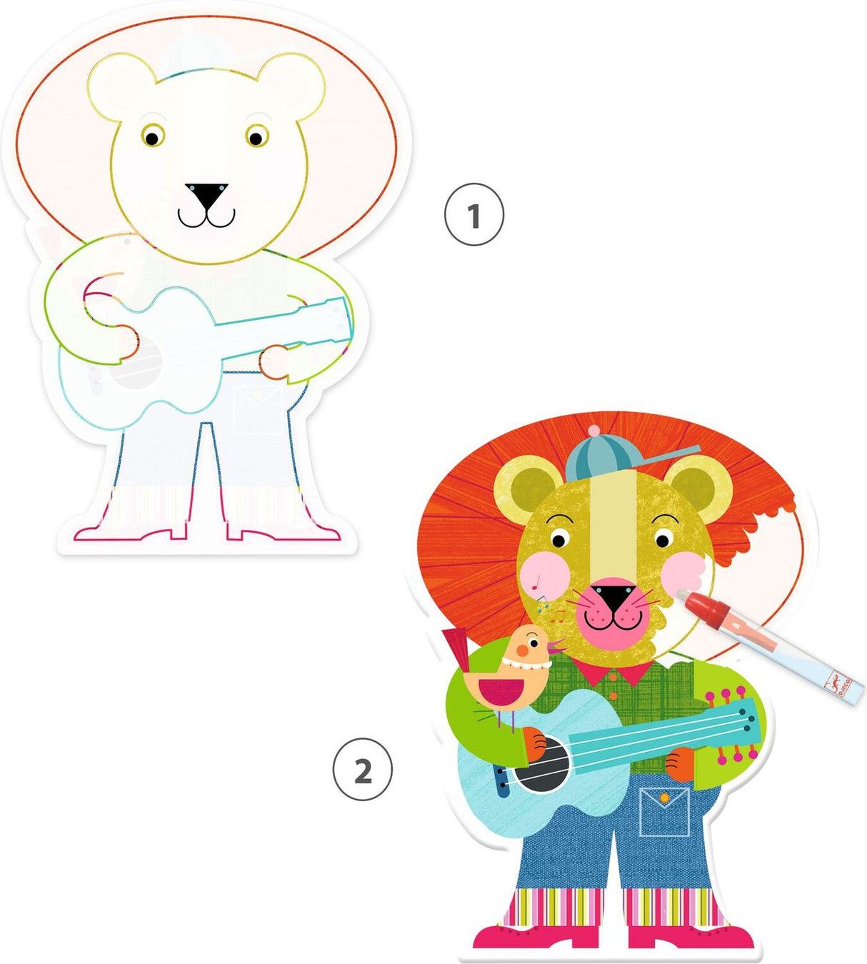 DJECO Animalo-Len Paint With Water Activity Set