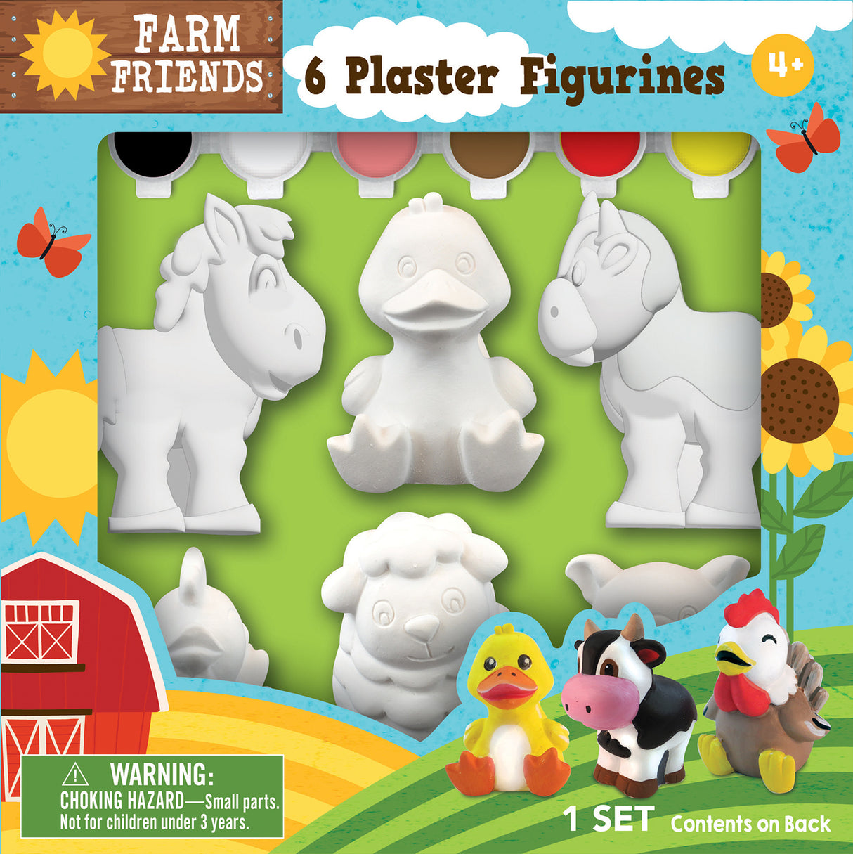 Farm Friends Plaster Paint Set
