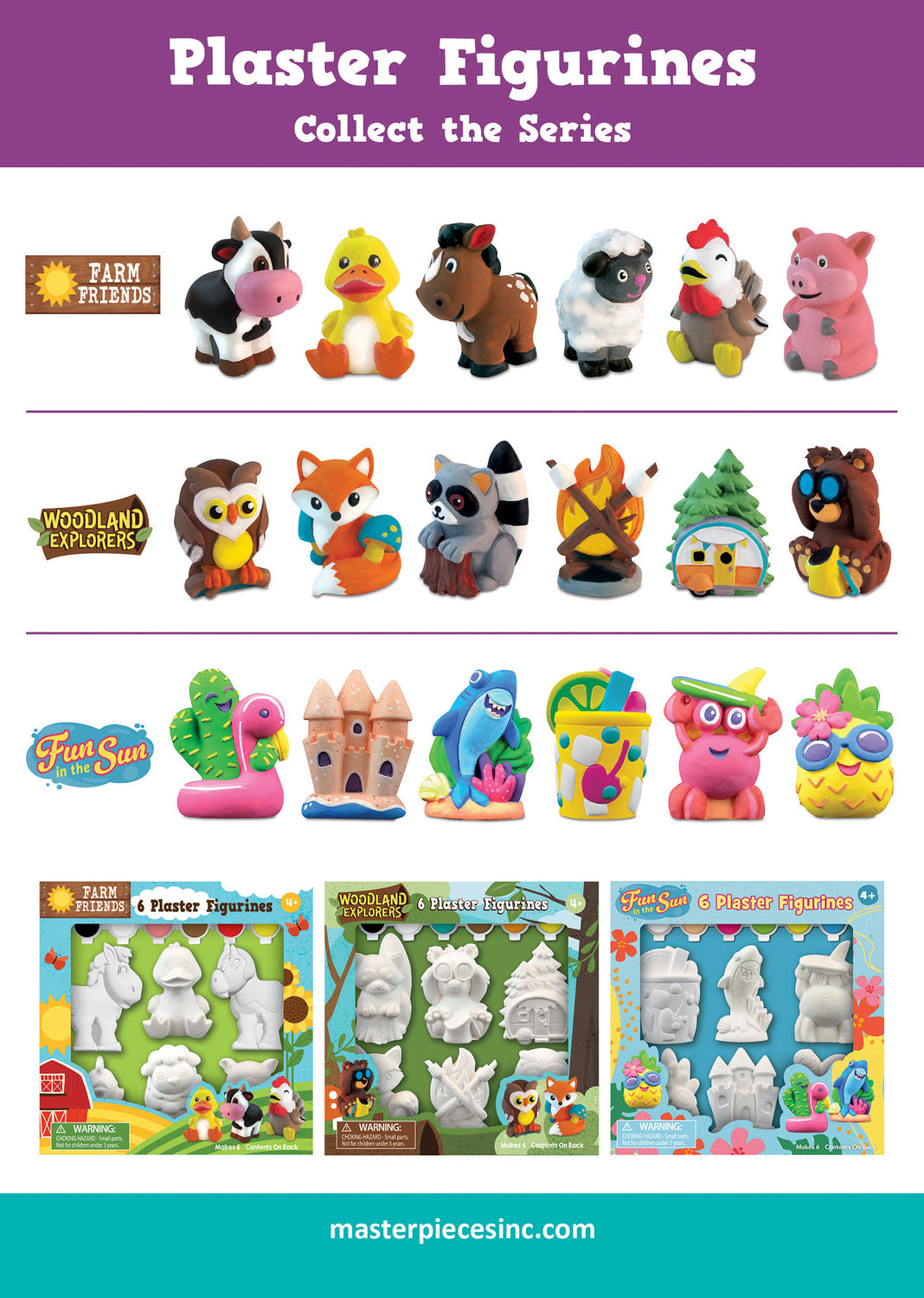 Farm Friends Plaster Paint Set