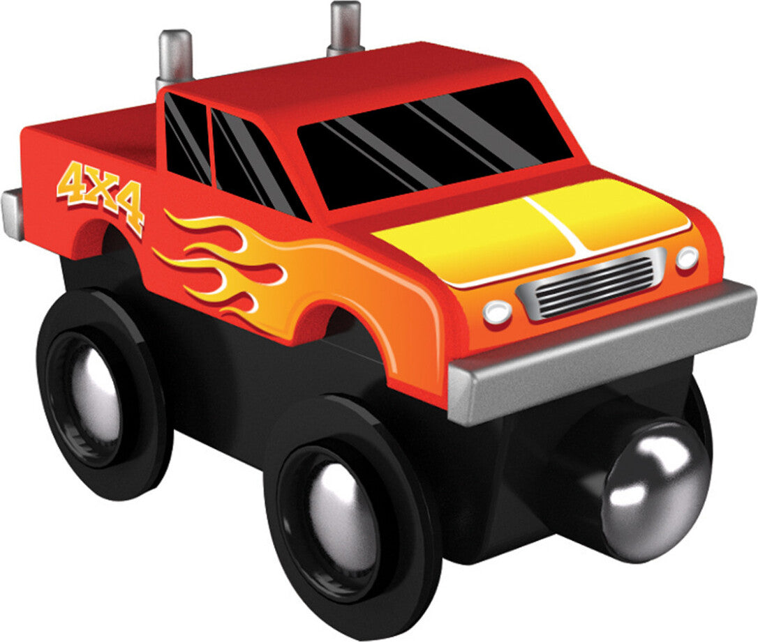 Monster Truck Wood Toy Train