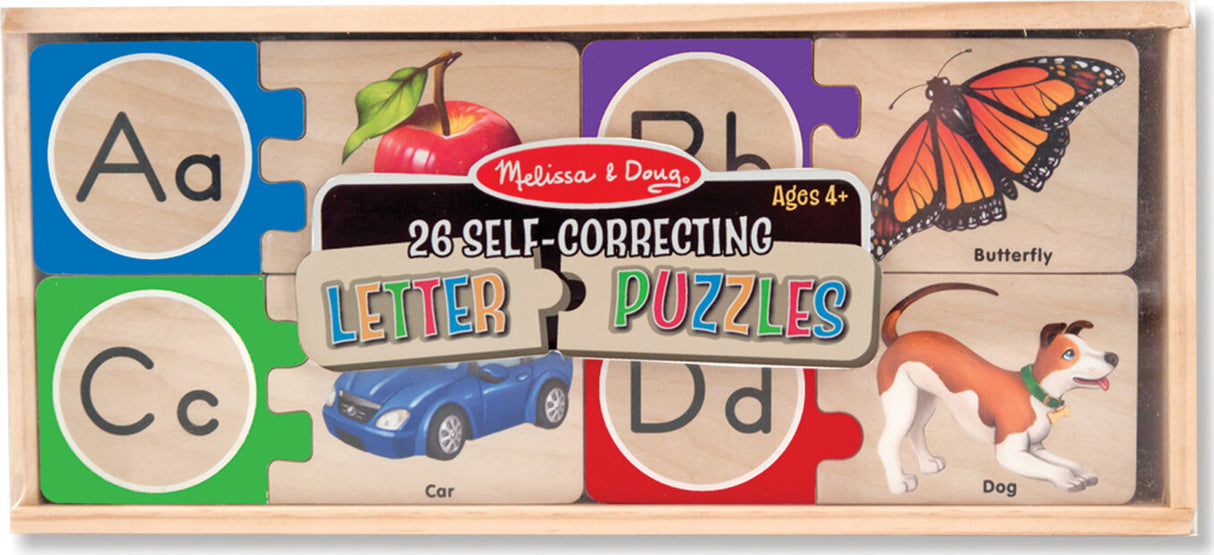 Self-Correcting Alphabet Letter Puzzles