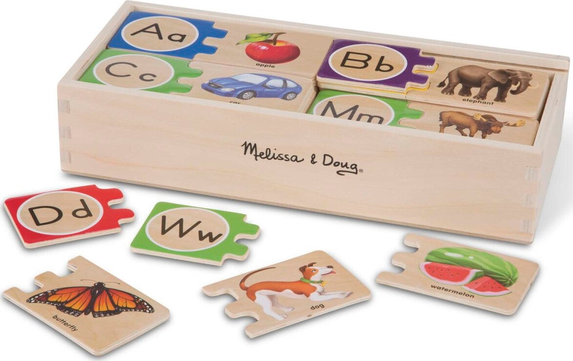Self-Correcting Alphabet Letter Puzzles