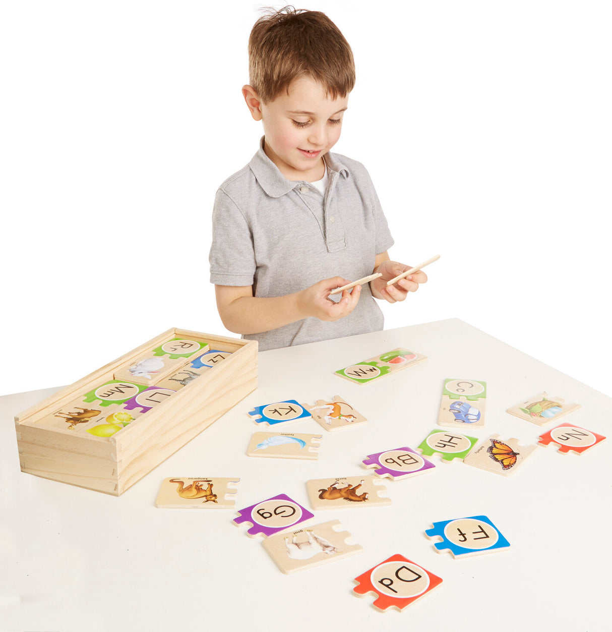 Self-Correcting Alphabet Letter Puzzles