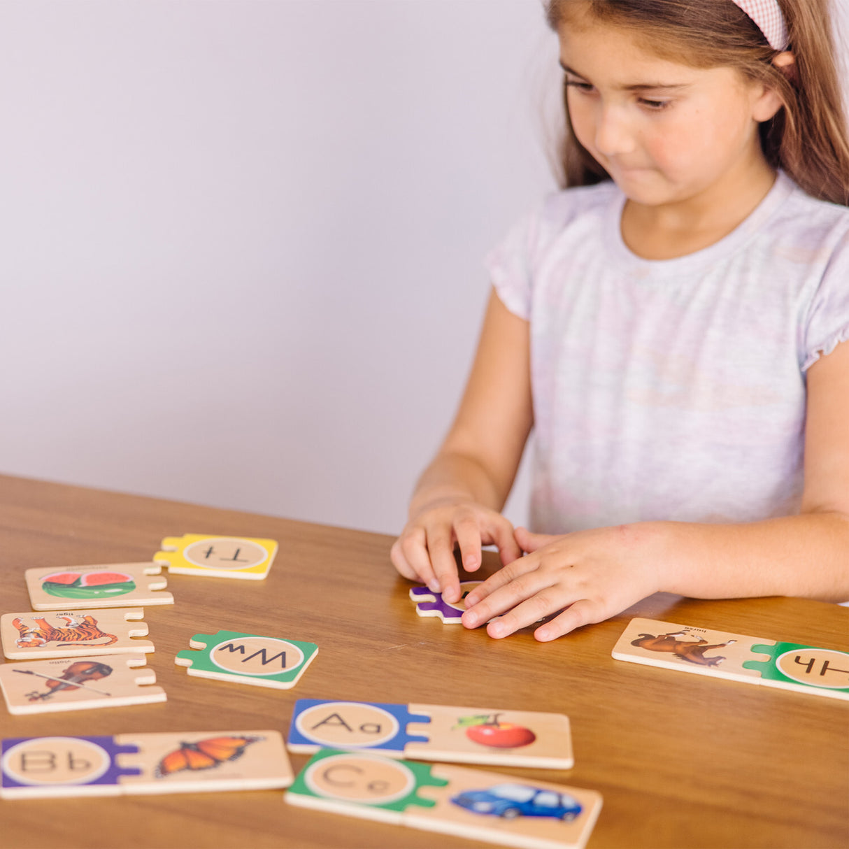 Self-Correcting Alphabet Letter Puzzles