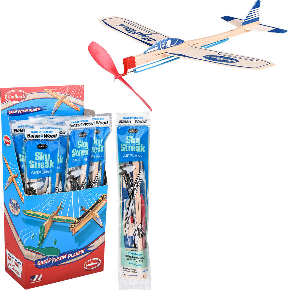Balsa Wood Sky Streak Glider (assortment - sold individually)