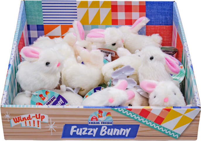 Farm Fresh Fuzzy Bunny Wind Up