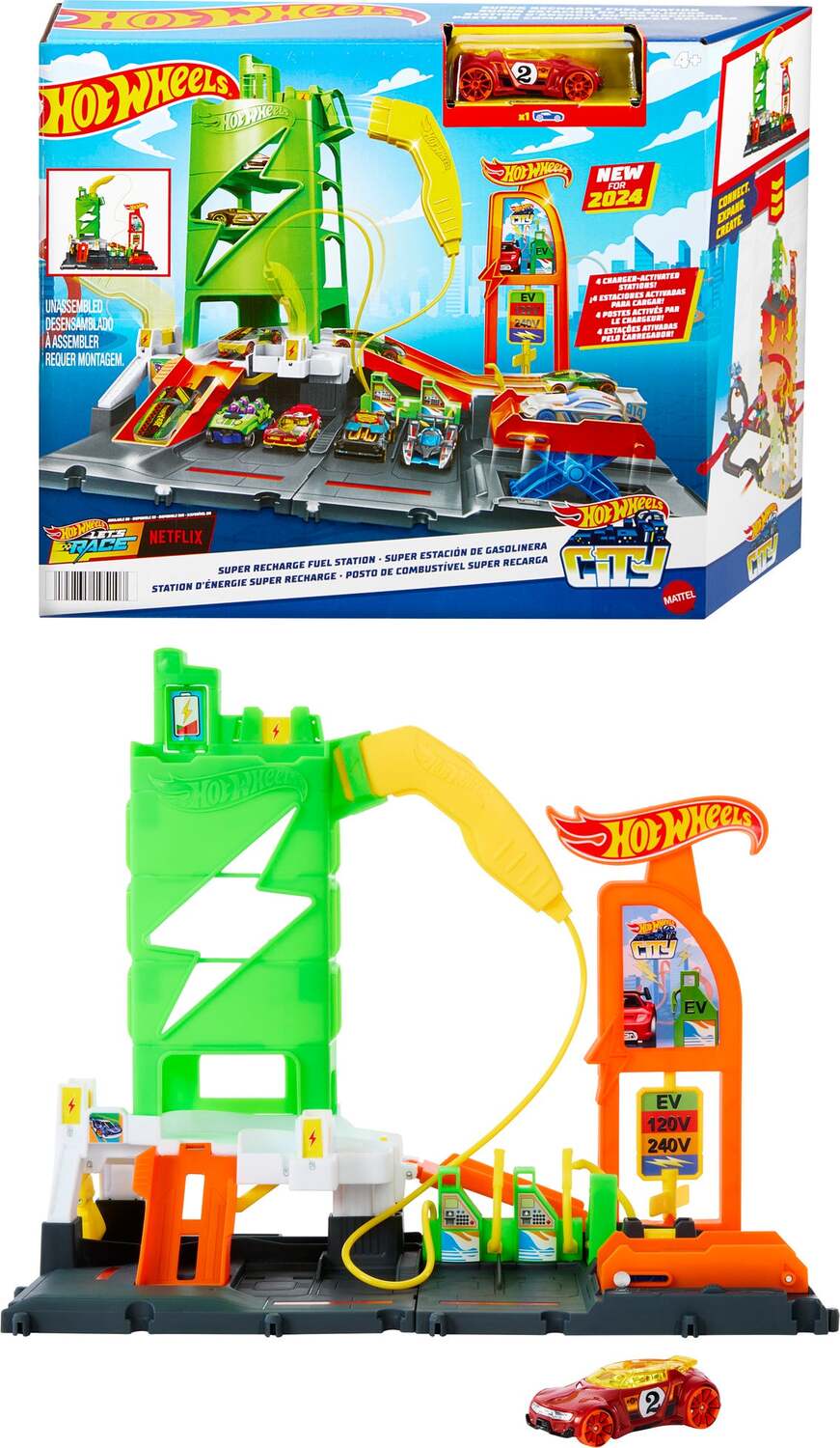 Mattel Hot Wheels City Super Fuel Station