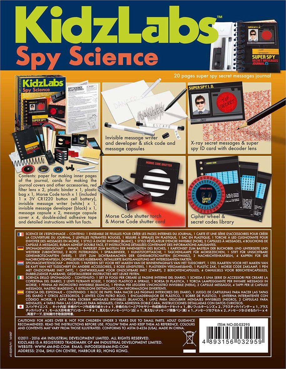 4M Kidz Labs Spy Science