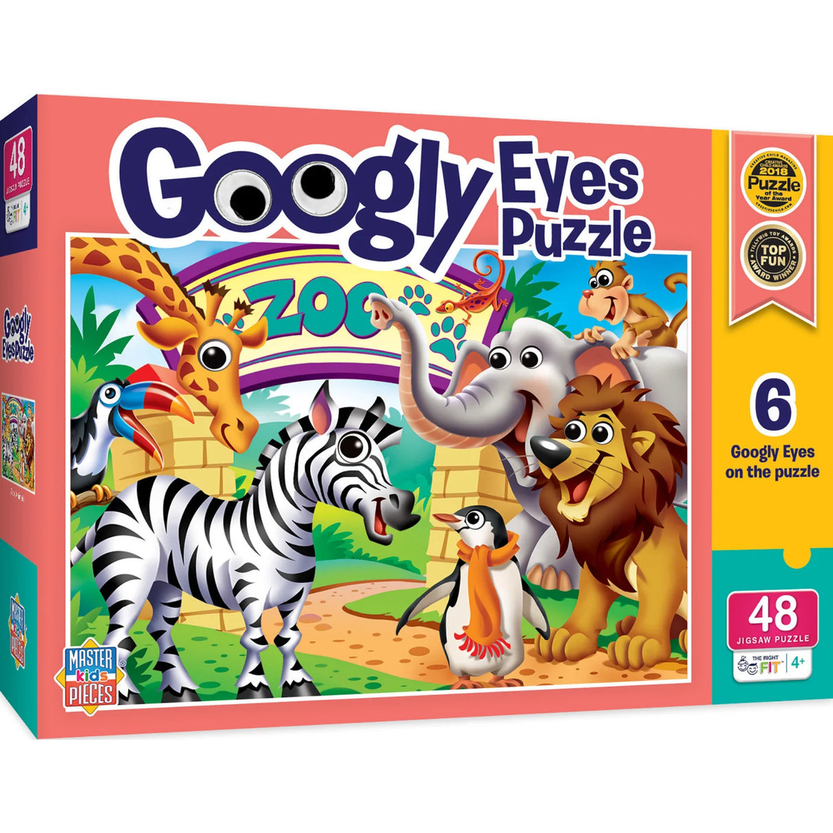 Googly Eyes - Zoo Animals 48pc Puzzle