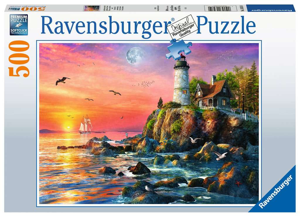 Lighthouse at Sunset 500pc Puzzle