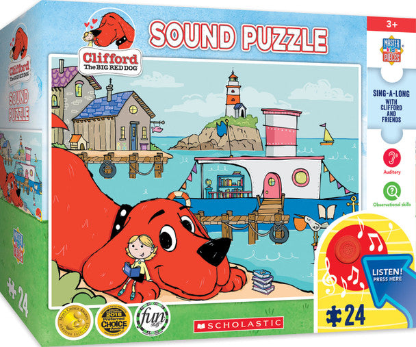 Sing-A-Long - Clifford Library Boat 24 Piece Kids Sound Puzzle