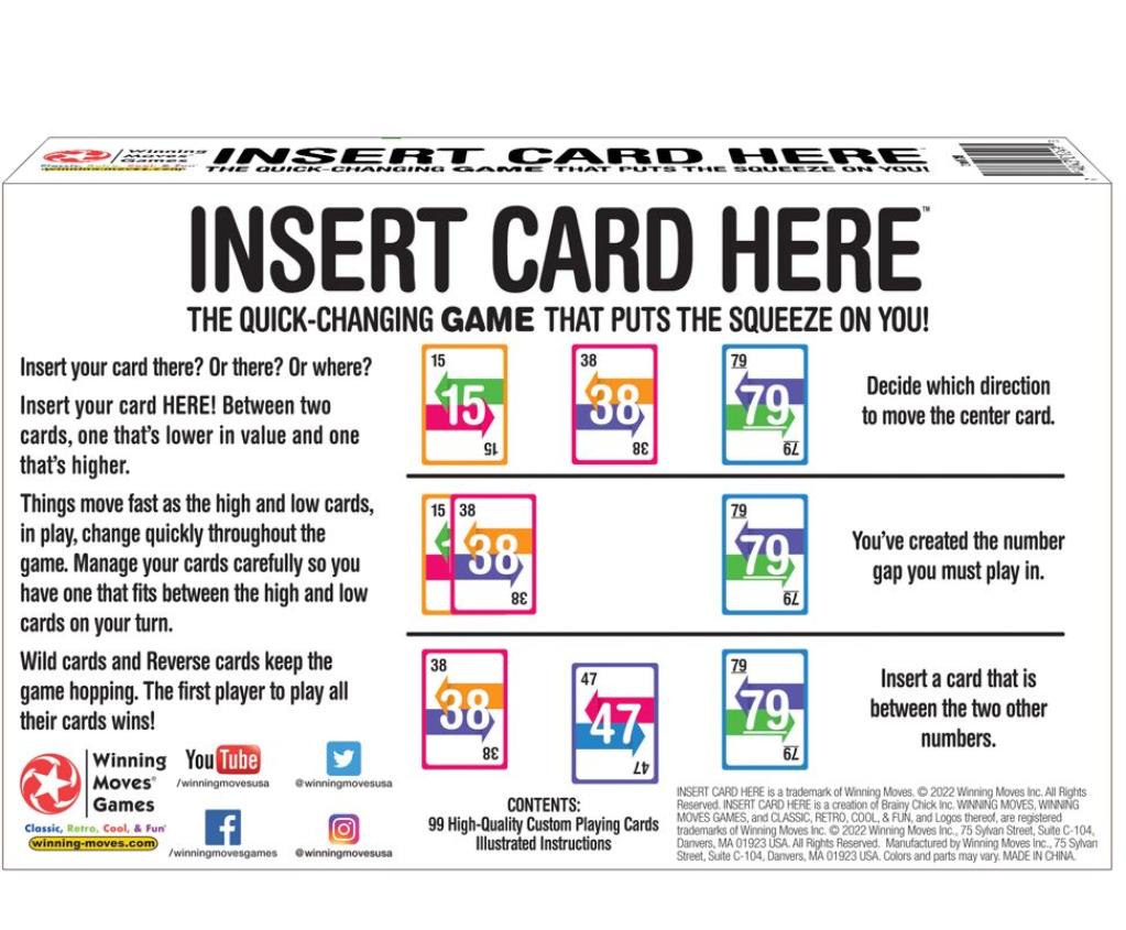 Card Game Before Insert Insert Card Here NEW 2023 – Toys on the Square