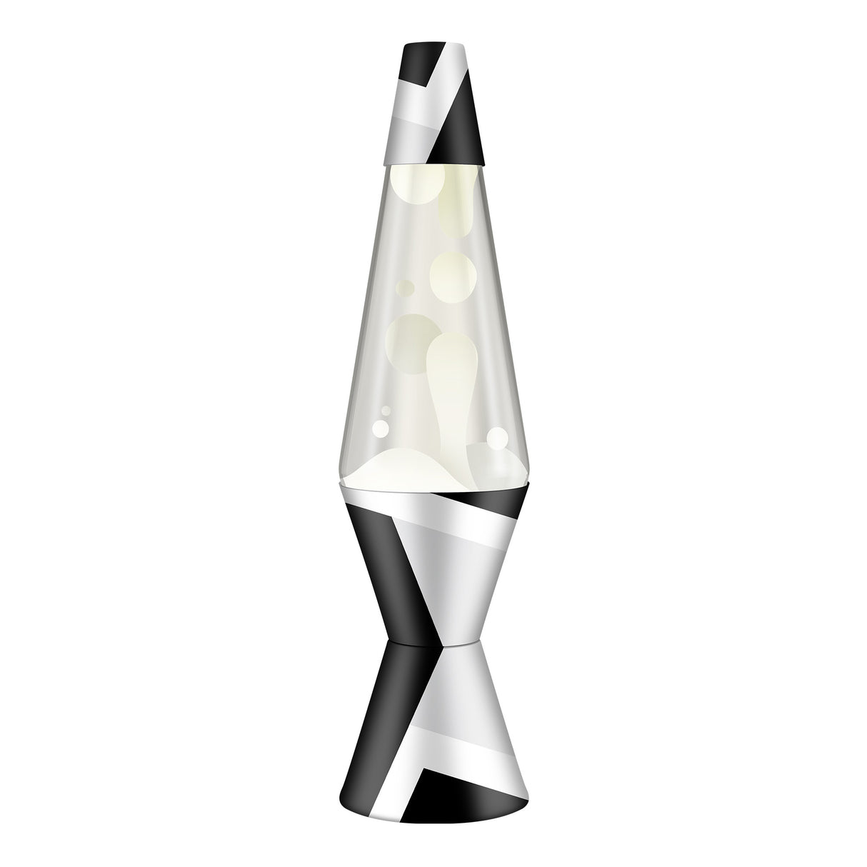 14.5" Lava Lamp - Polygonal White Tone/White/Clear