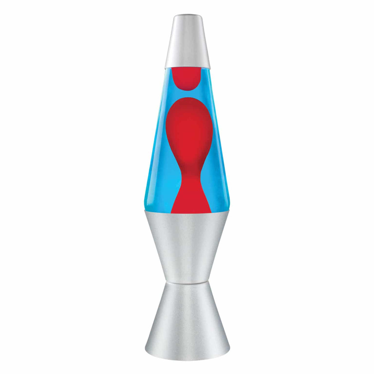 14.5'' Lava Lamp - Red/Blue/Silver