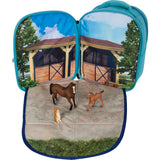 3D Horse Stable Junior Backpack & Playmat with 3 Figures