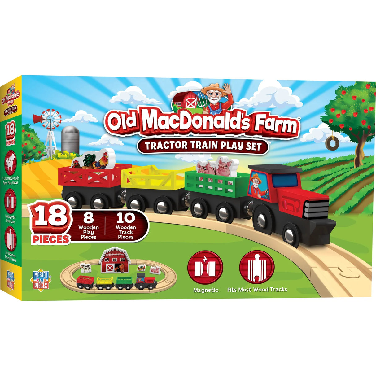 Old MacDonald's Farm Train Play Set