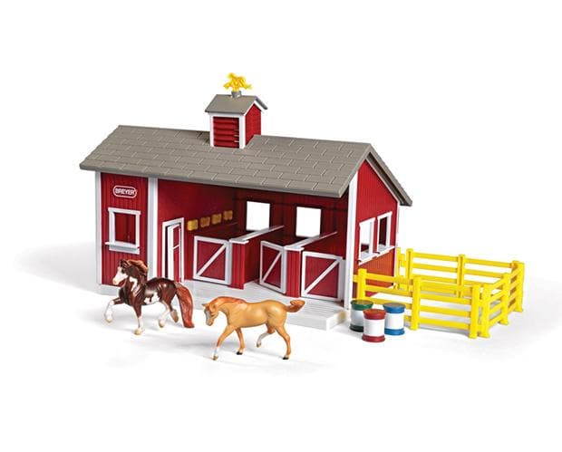 Red Stable Playset