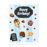 Stickers: Chocolate Treats Birthday Card