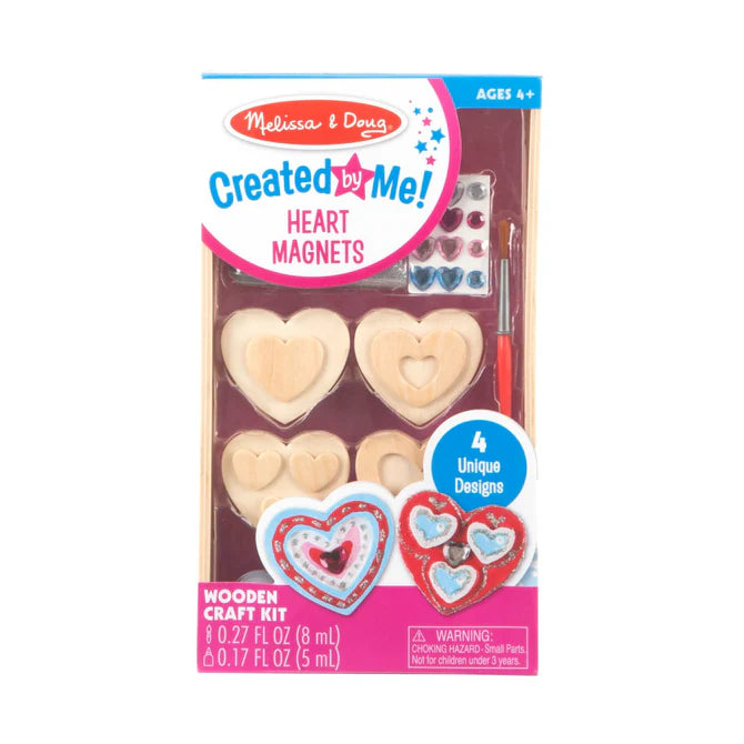 Heart Magnets Wooden Craft Kit