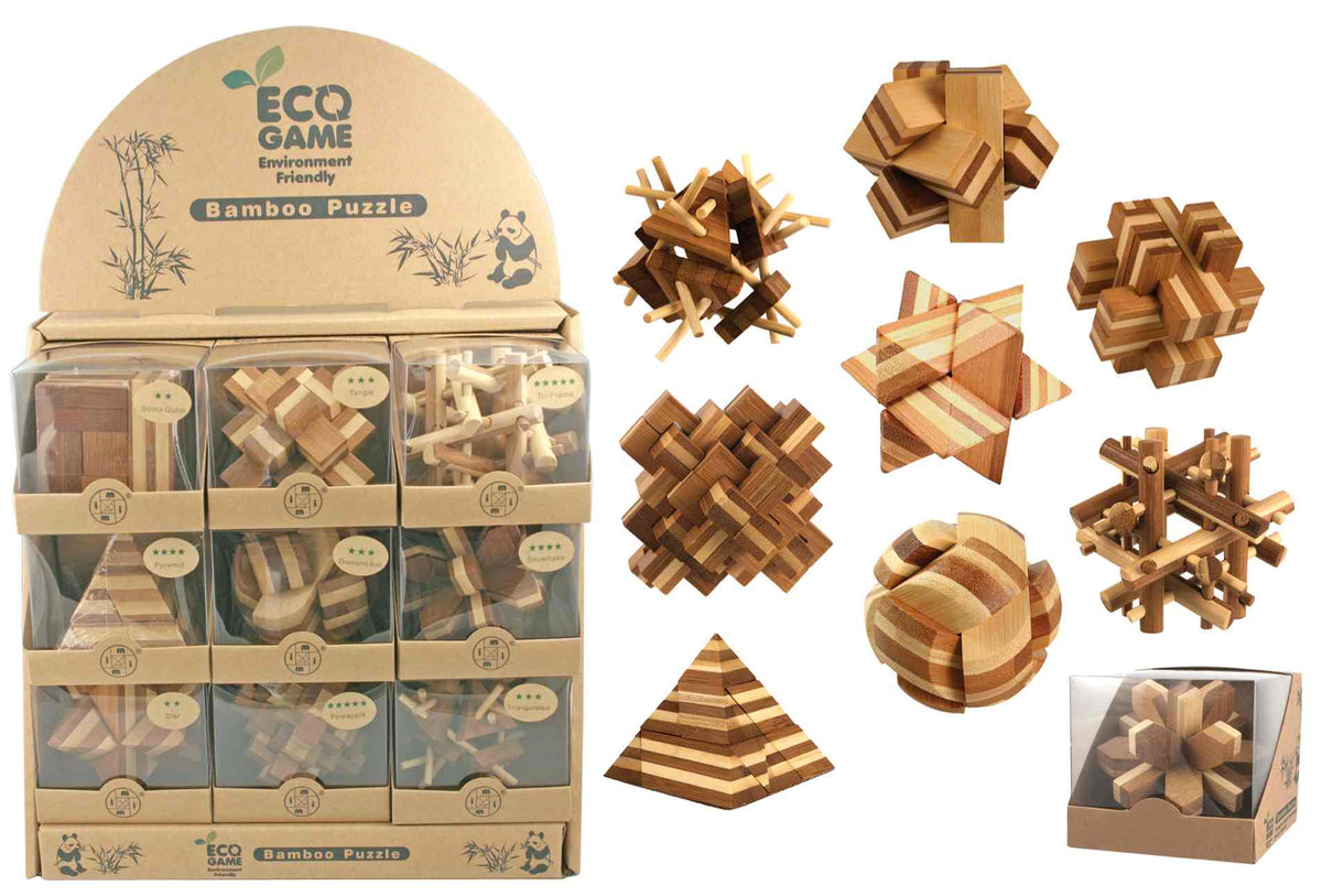 Bamboo Puzzles assorted - each sold separately