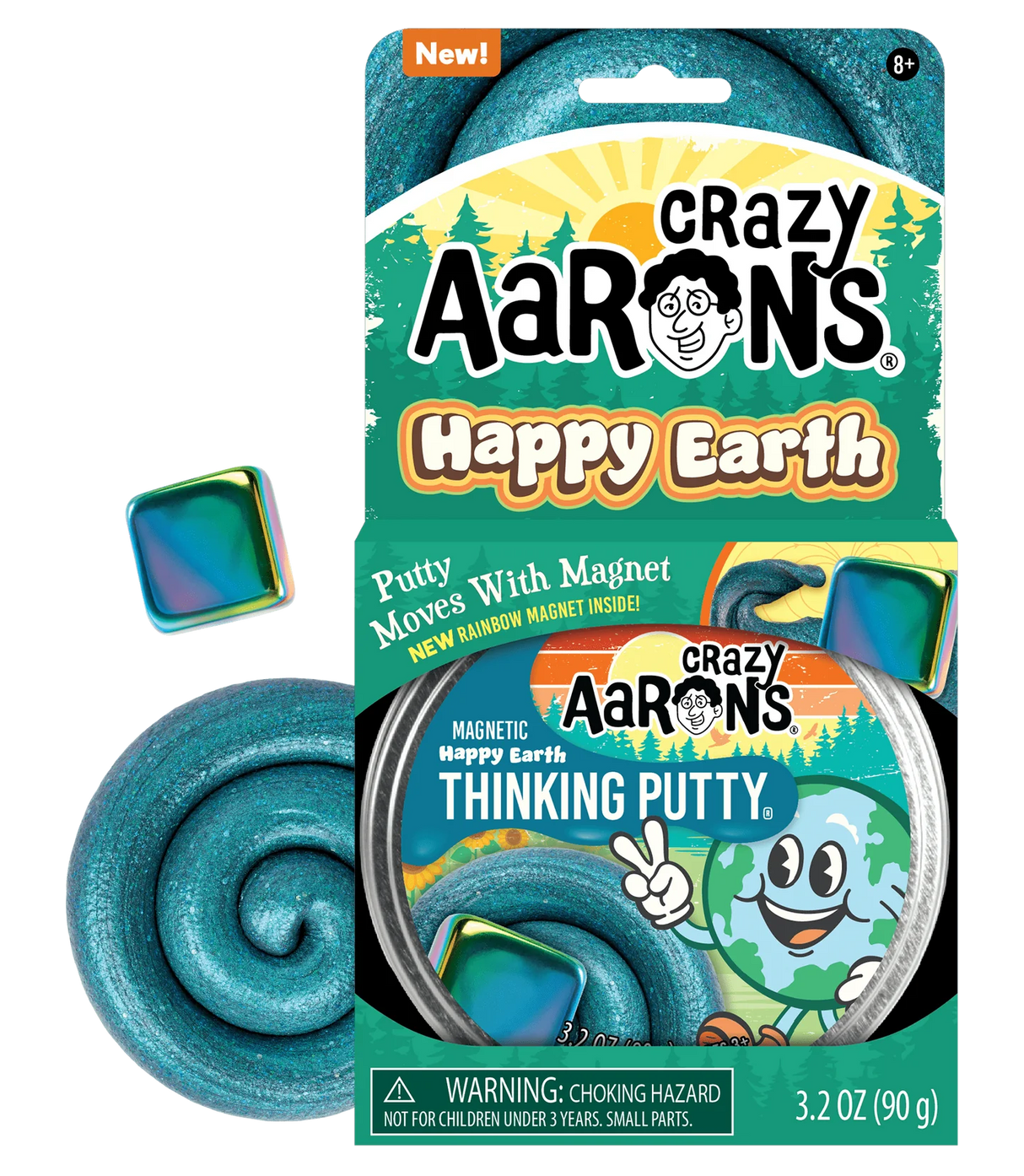 Magnetic Happy Earth Thinking Putty