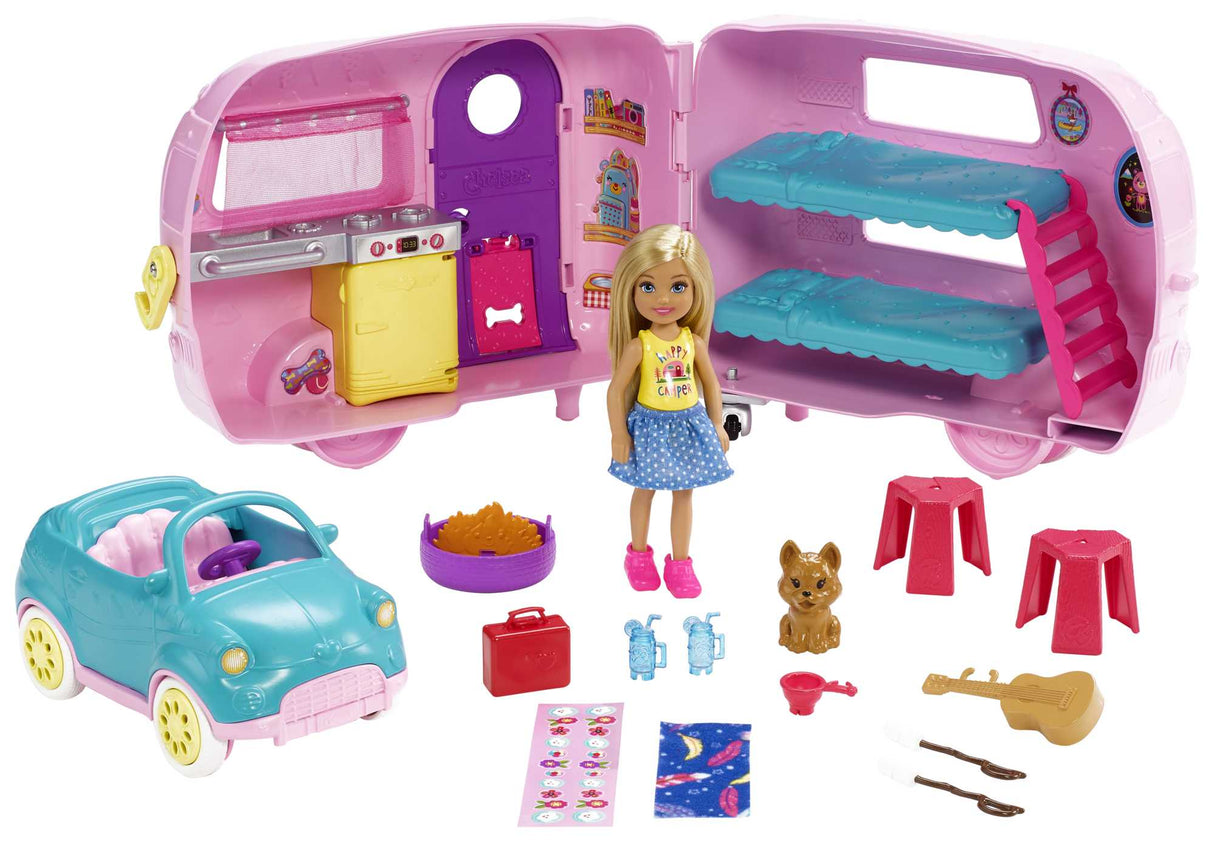 Barbie Chelsea Camper and accessories