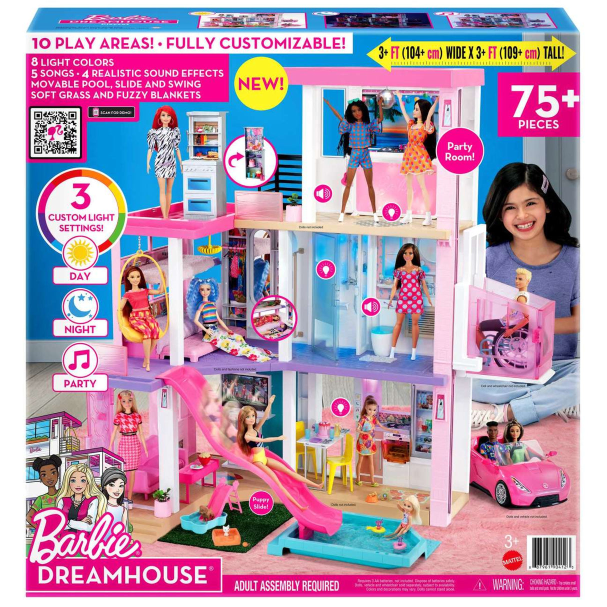 Barbie Dreamhouse Dollhouse With 75+ Accessories - GRG93