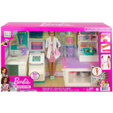 Barbie Careers Fast Cast Clinic Playset, Brunette Barbie Doctor Doll