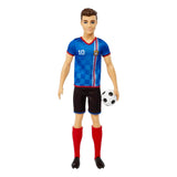 Ken Soccer Doll, Cropped Hair, #10 Uniform, Soccer Ball, Cleats, Socks