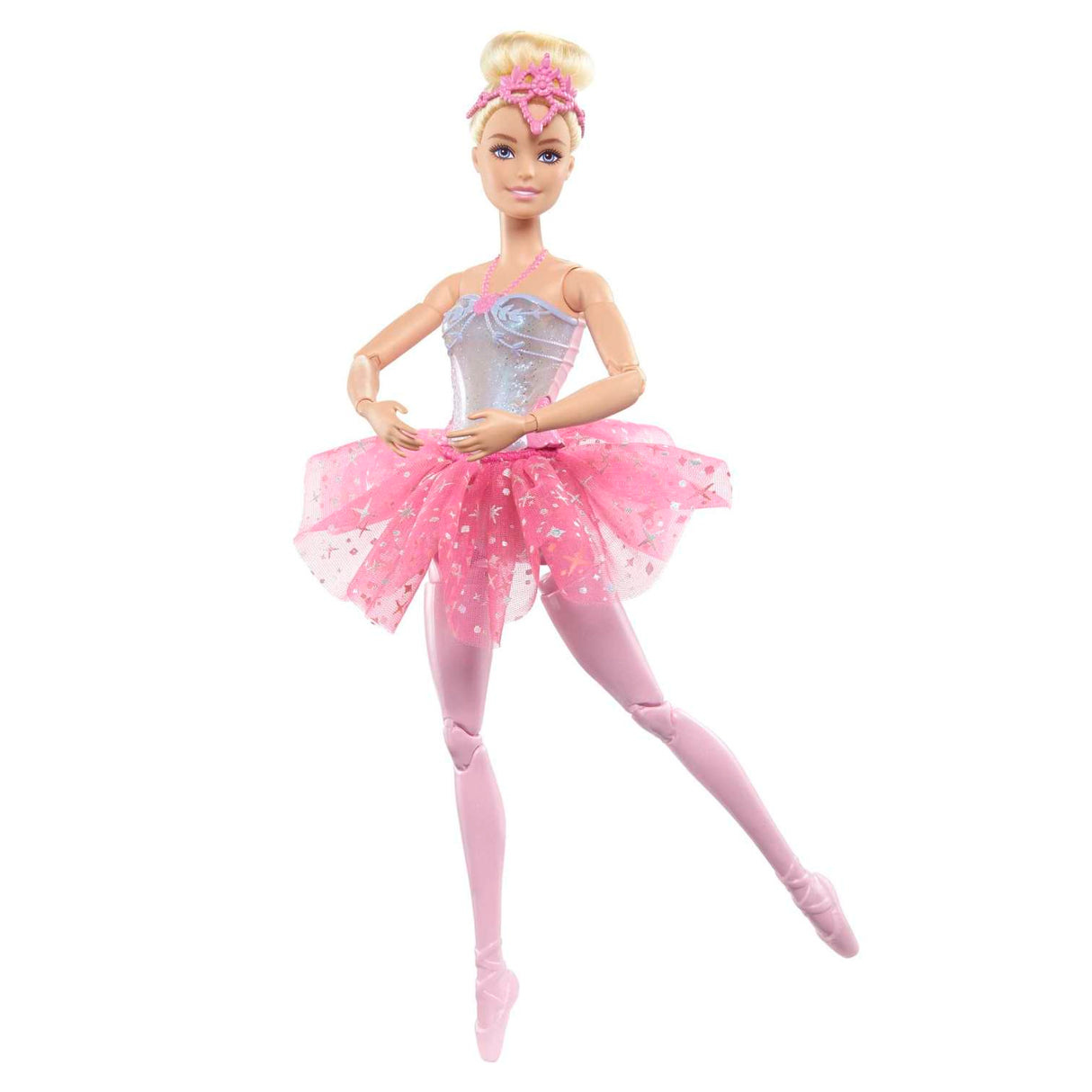 Barbie Dreamtopia Twinkle Lights Ballerina Doll, Blonde With Light-Up Feature, Tiara And Tutu