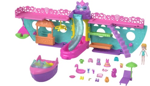 Polly Pocket Unicorn Dream Cruise Playset