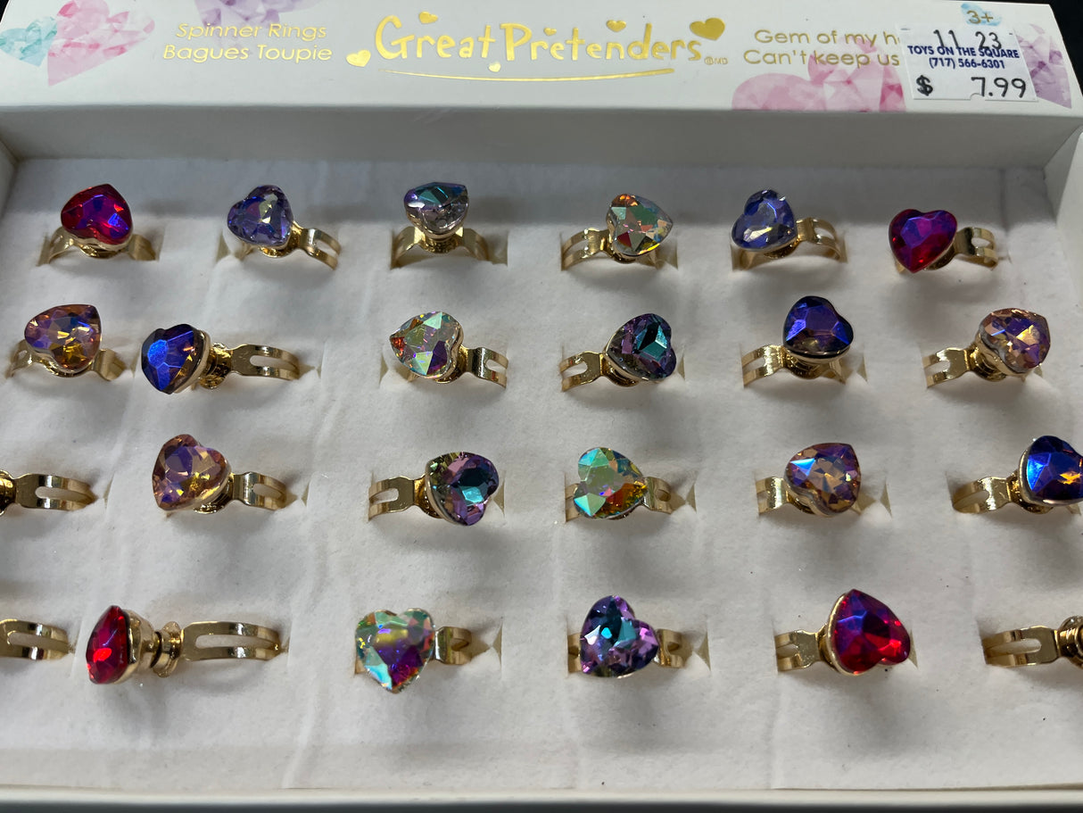 Gem Of My Heart Spinner Rings asst styles