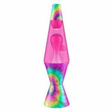 14.5'' Lava Lamp Tie Dye Pink Spiral