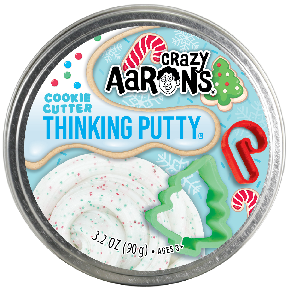 Cookie Cutter - Full Size 4" Thinking Putty Tin 3.2oz