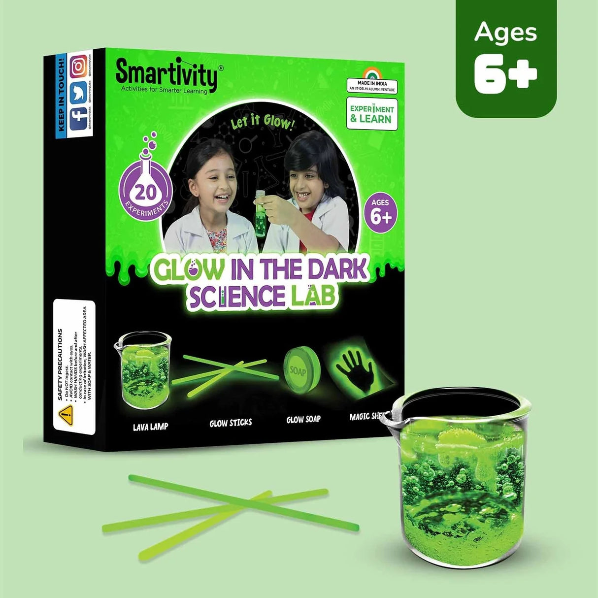 Glow In The Dark Science Lab DIY STEAM Kit