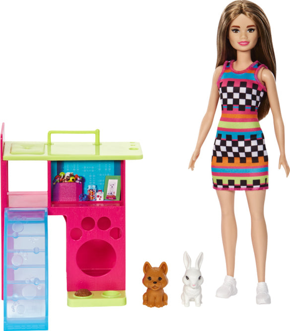 Barbie Doll and Pet Playset