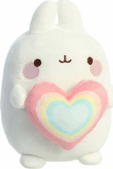 Aurora Molang - 6" Rainbow Heart Molang