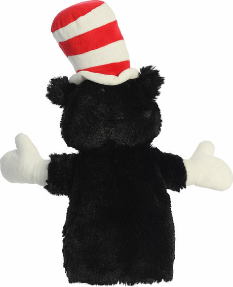 Aurora Dr Seuss  14" Cat In The Hat Hand Puppet