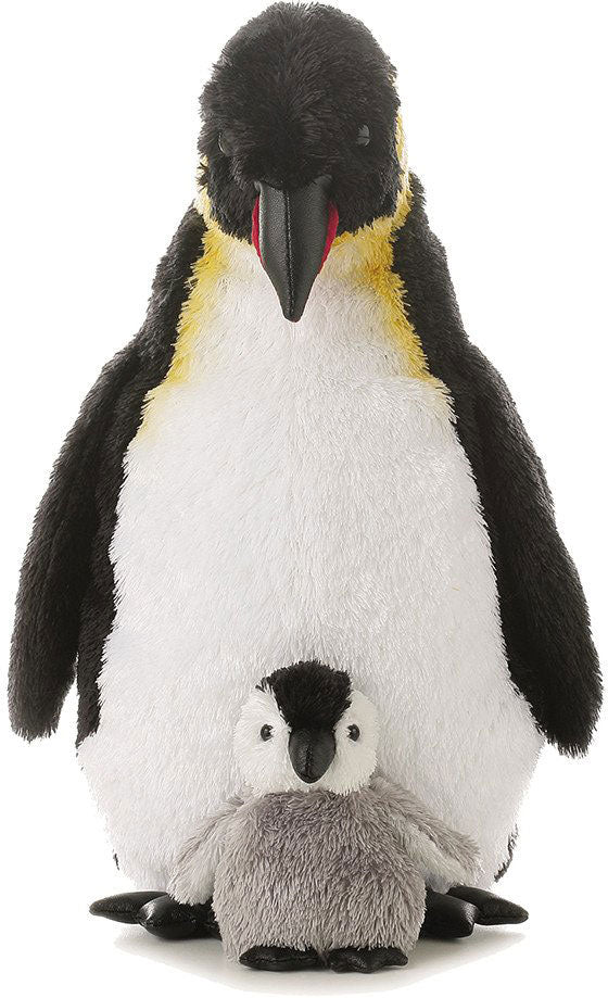 Emperor Penguin With Baby 12in