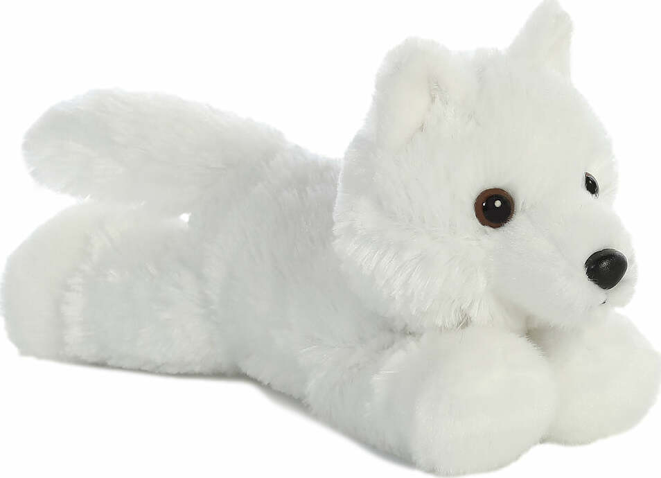 Aurora Mini Flopsie™ - 8" White Wolf