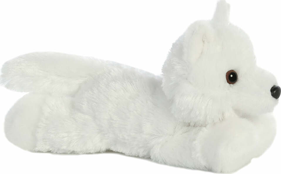 Aurora Mini Flopsie™ - 8" White Wolf