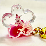Unicorn Flower Floaty Key Charm 
