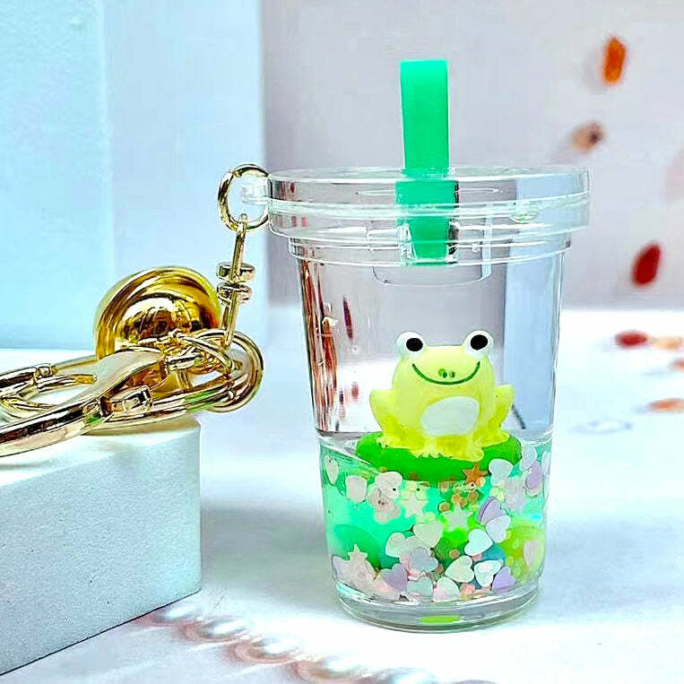 Frog Boba Floaty Key Charm 