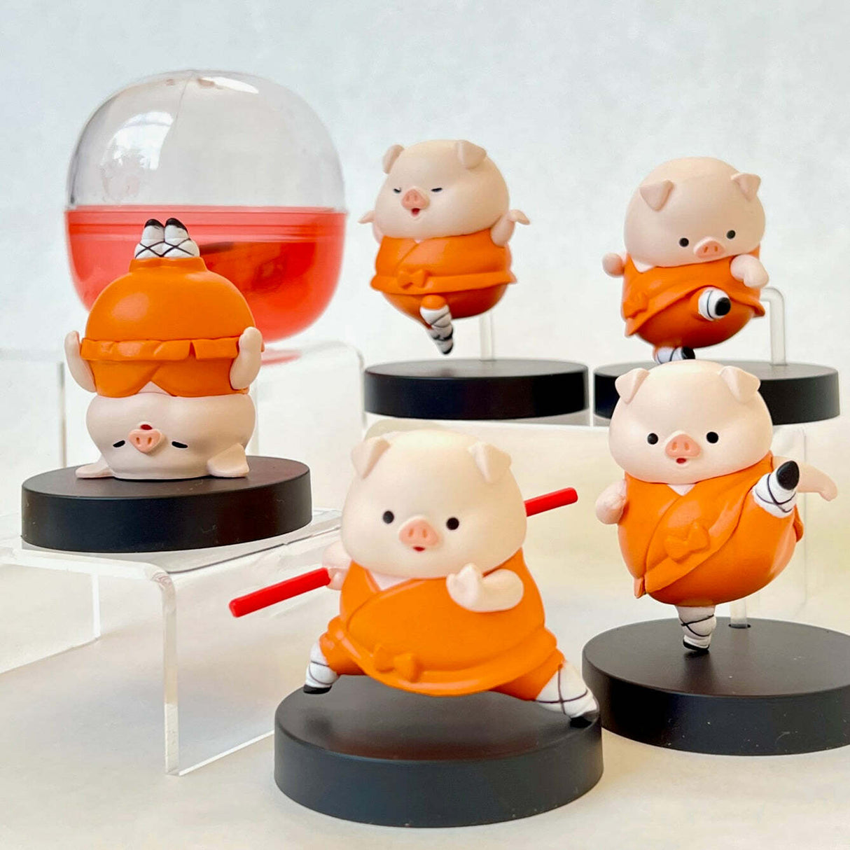 Kung Fu Pig Figurine Capsule (assorted)