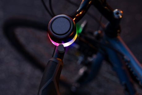 Bellbrightz Black Bicycle Bell with Twinkling LEDs